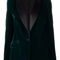 Karl Lagerfeld single-breasted velvet blazer