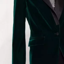 Karl Lagerfeld single-breasted velvet blazer