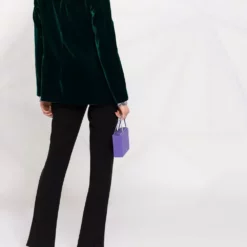 Karl Lagerfeld single-breasted velvet blazer