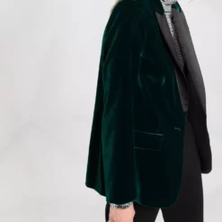Karl Lagerfeld single-breasted velvet blazer