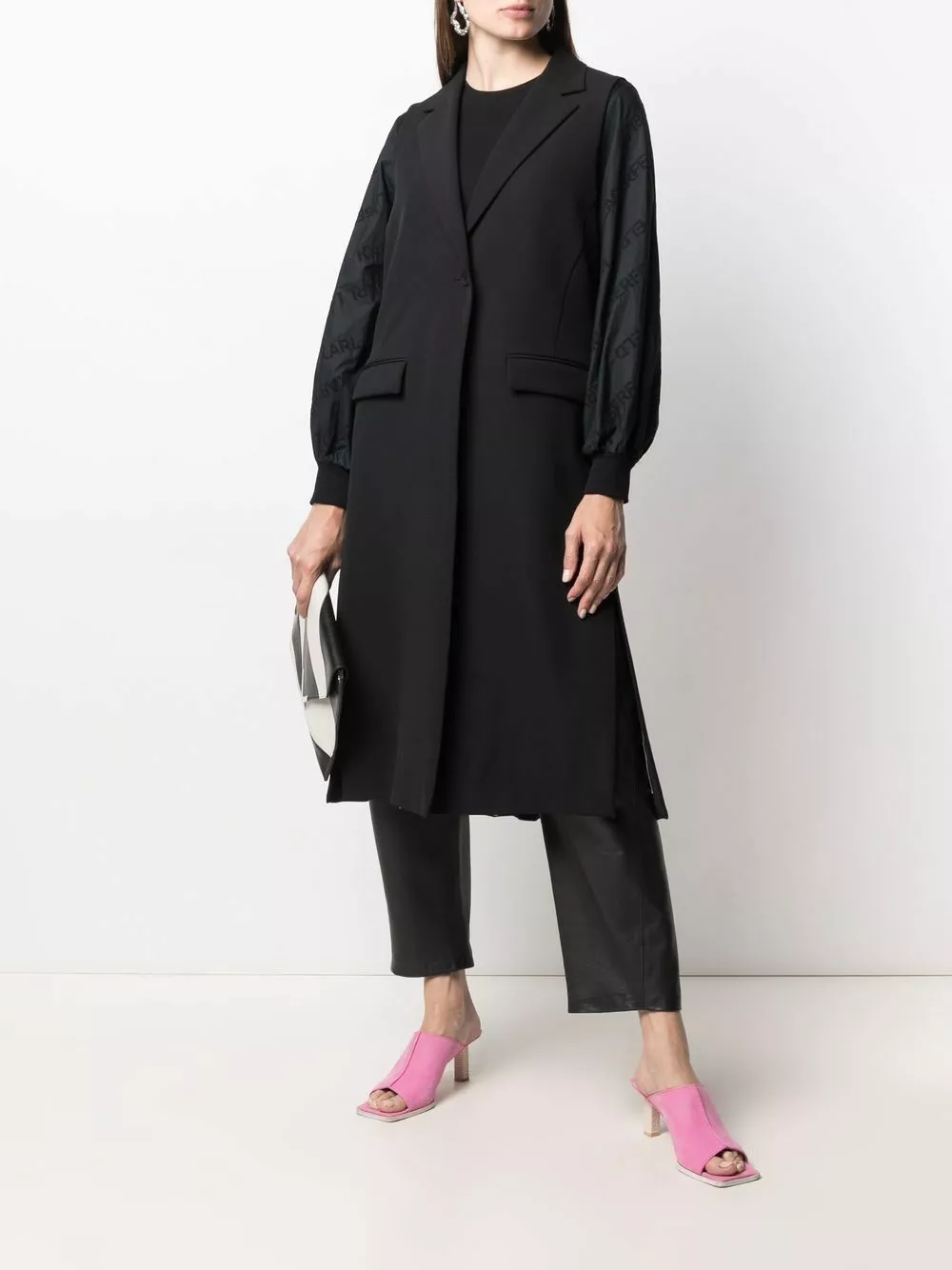 Karl Lagerfeld pleated back gilet