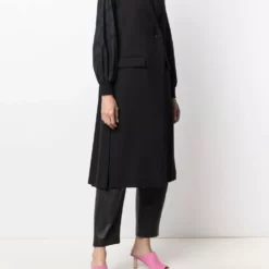 Karl Lagerfeld pleated back gilet