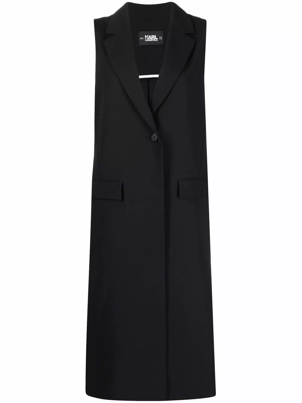 Karl Lagerfeld pleated back gilet