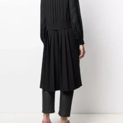 Karl Lagerfeld pleated back gilet