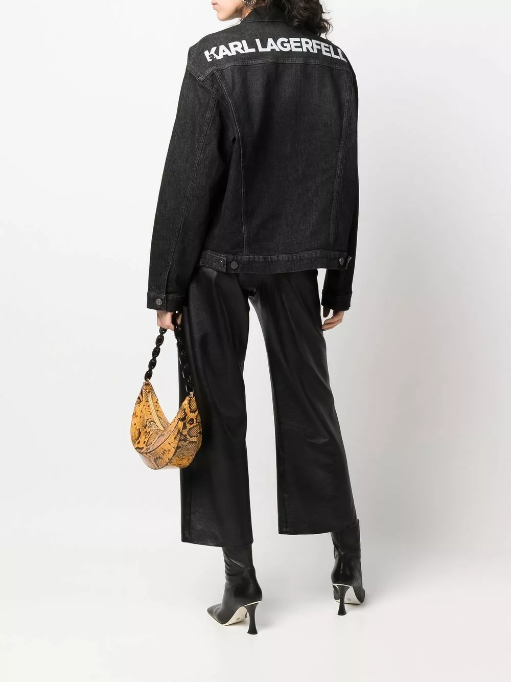 Karl Lagerfeld logo-print denim jacket