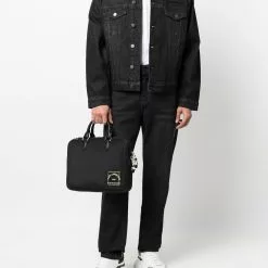 Karl Lagerfeld logo-print denim jacket