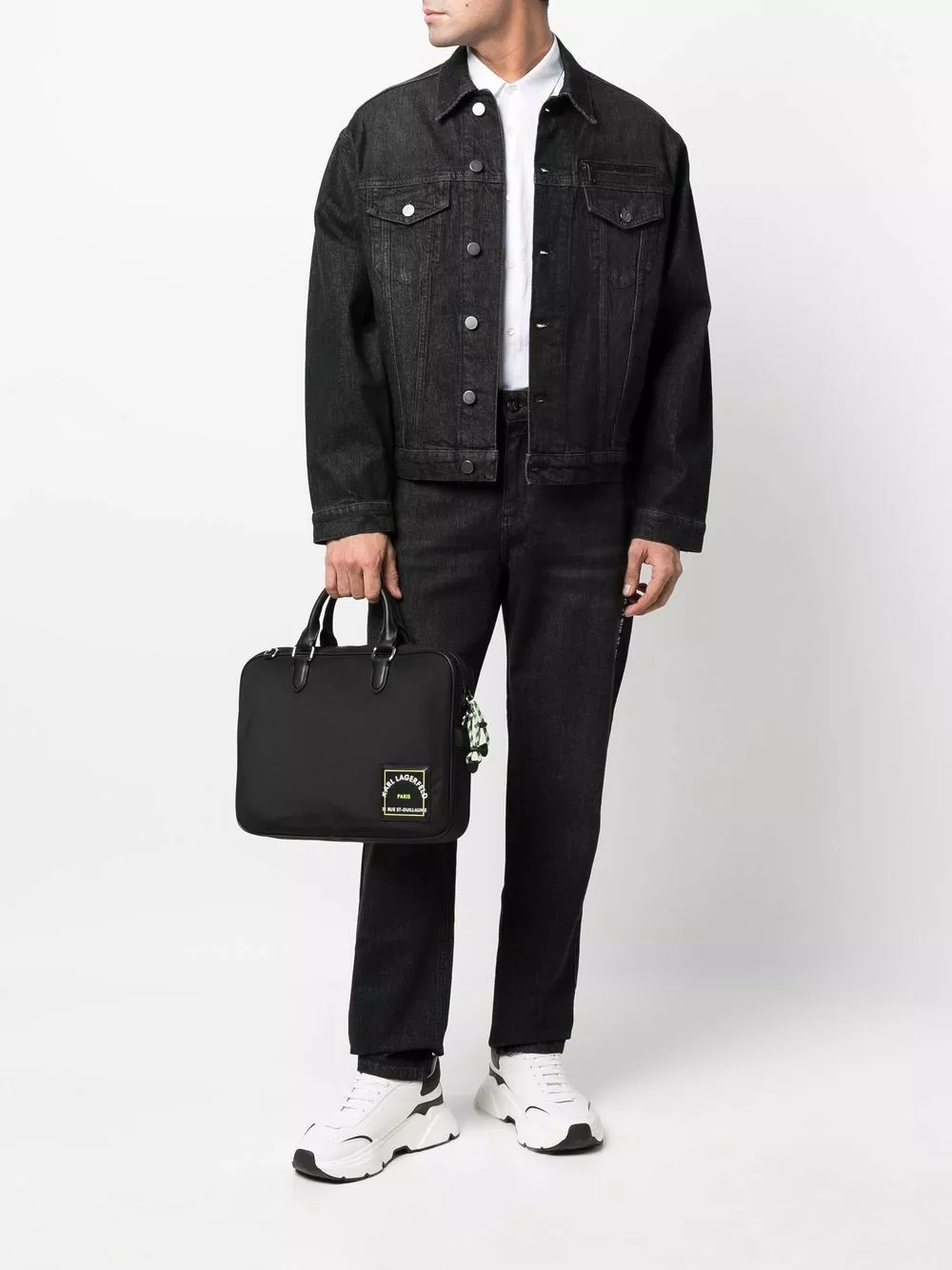 Karl Lagerfeld logo-print denim jacket