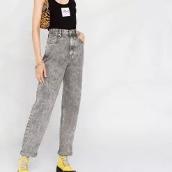 Karl Lagerfeld logo-patch sleeveless bodysuit