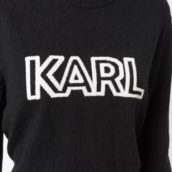 Karl Lagerfeld Karl intarsia-logo knitted jumper