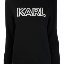 Karl Lagerfeld Karl intarsia-logo knitted jumper