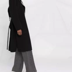 Karl Lagerfeld Kl monogram double-face coat