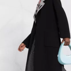 Karl Lagerfeld Kl monogram double-face coat