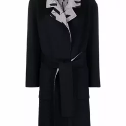 Karl Lagerfeld Kl monogram double-face coat
