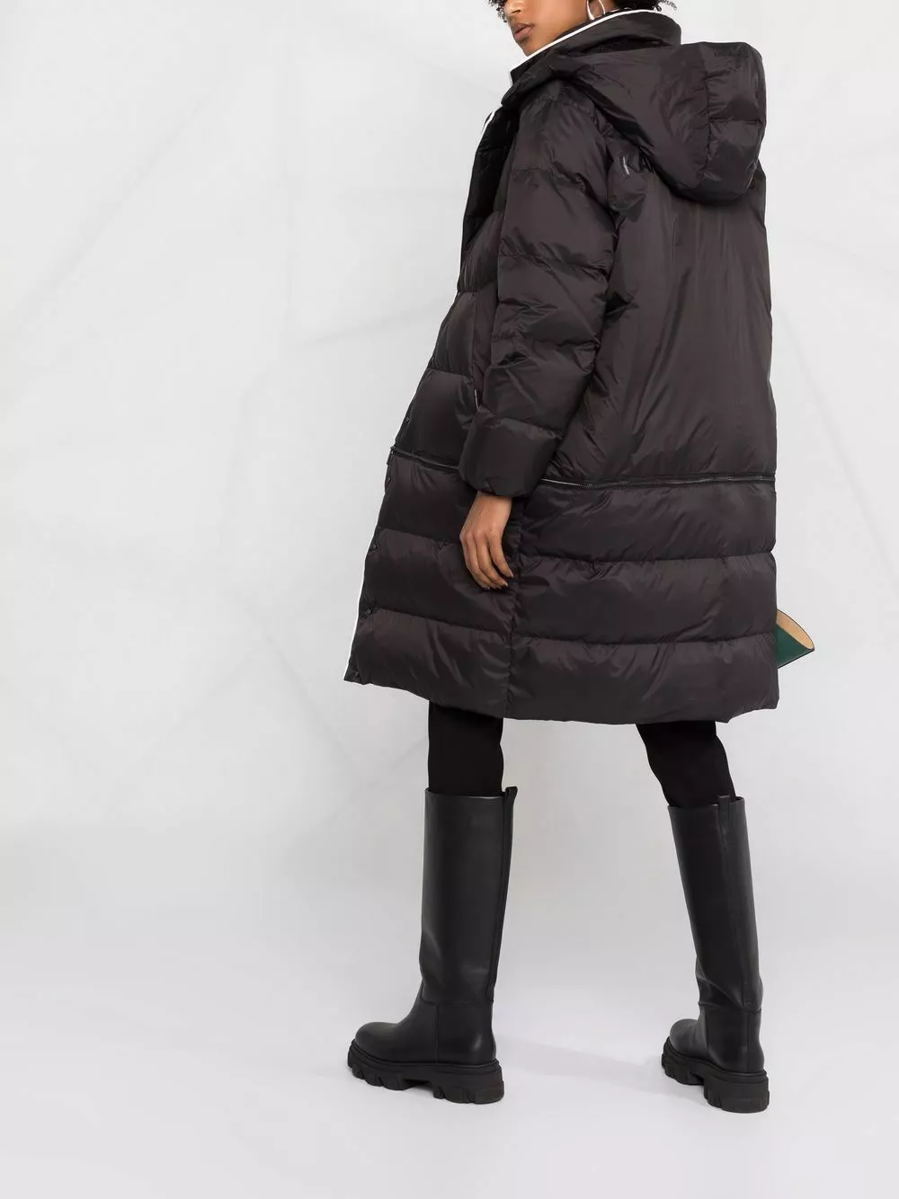 Karl Lagerfeld Transformer hooded down coat