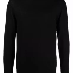 Karl Lagerfeld logo-tape merino jumper