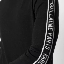 Karl Lagerfeld logo-tape merino jumper