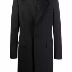 Karl Lagerfeld rear logo-print coat