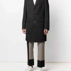 Karl Lagerfeld rear logo-print coat