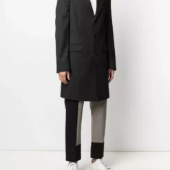 Karl Lagerfeld rear logo-print coat