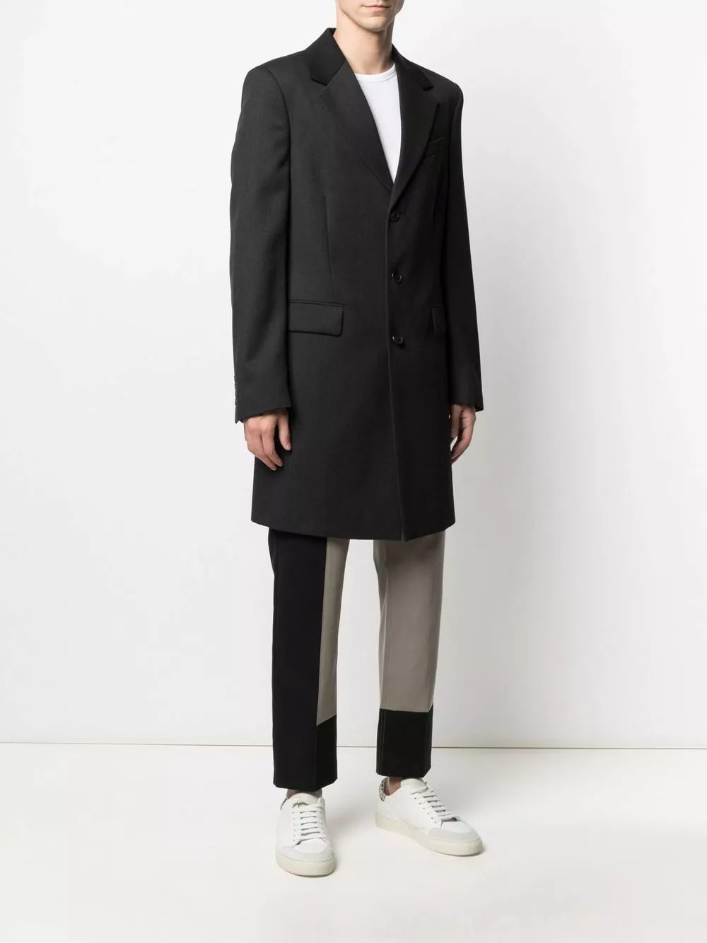 Karl Lagerfeld rear logo-print coat