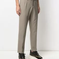 Karl Lagerfeld contrasting-waistband trousers