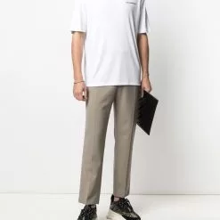 Karl Lagerfeld contrasting-waistband trousers