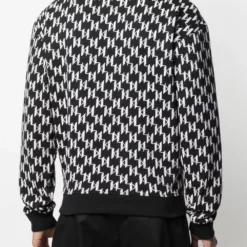 Karl Lagerfeld monogram-print rib-trimmed sweatshirt