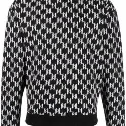 Karl Lagerfeld monogram-print rib-trimmed sweatshirt