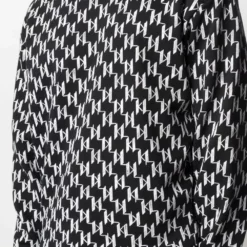 Karl Lagerfeld monogram-print rib-trimmed sweatshirt