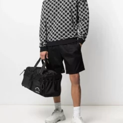 Karl Lagerfeld monogram-print rib-trimmed sweatshirt