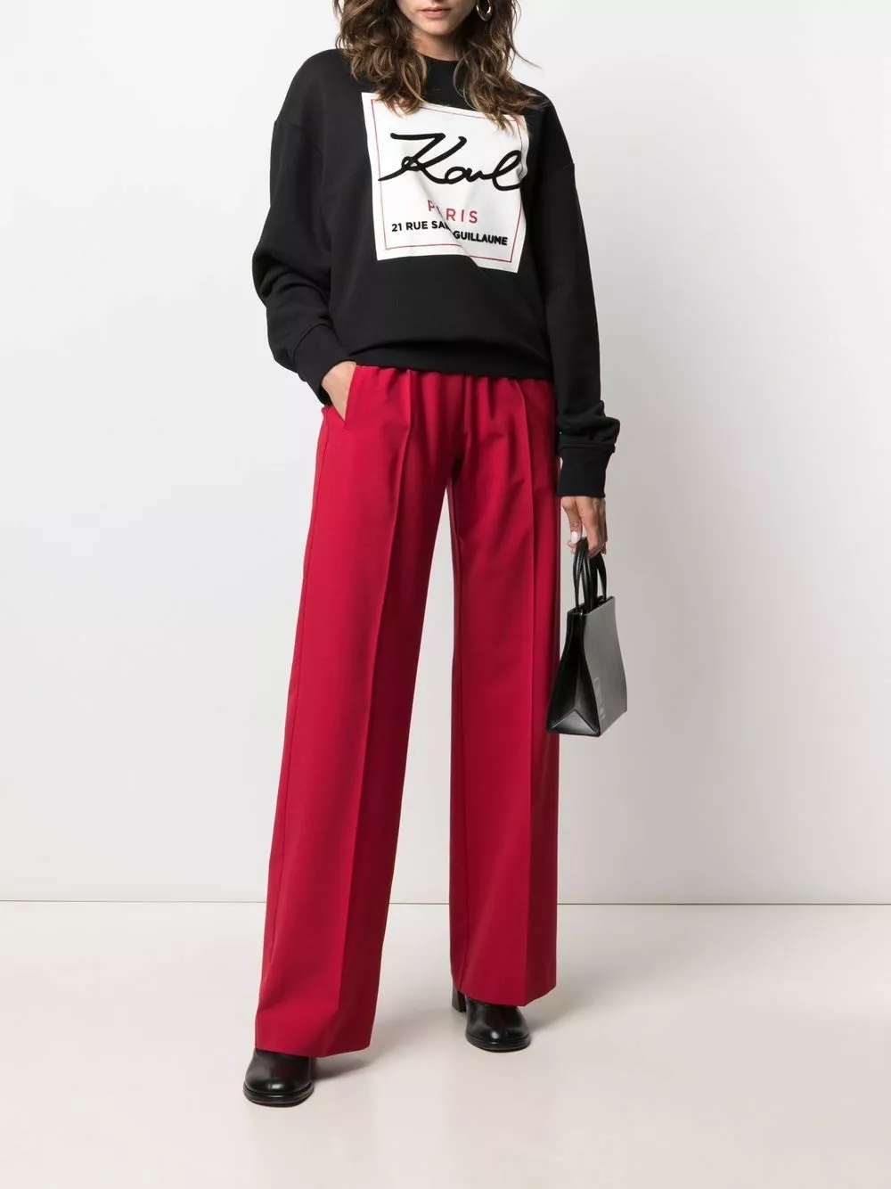 Karl Lagerfeld Karl By Karl rib-trimmed sweatshirt