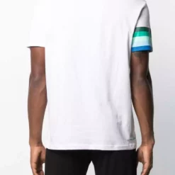 Karl Lagerfeld stripe-print logo T-shirt