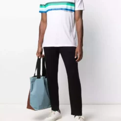 Karl Lagerfeld stripe-print logo T-shirt