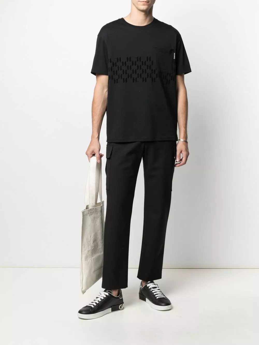 Karl Lagerfeld monogram-print T-shirt