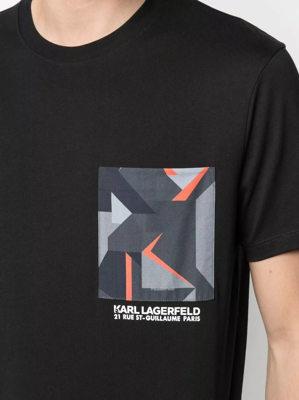 Karl Lagerfeld printed-pocket T-shirt