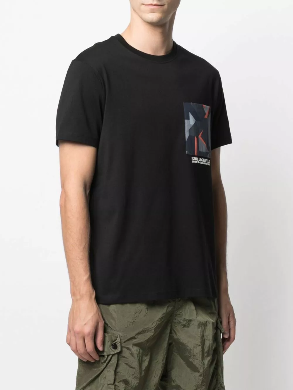 Karl Lagerfeld printed-pocket T-shirt