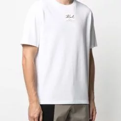 Karl Lagerfeld logo address-print T-shirt