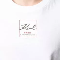 Karl Lagerfeld logo address-print T-shirt