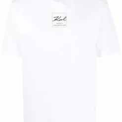 Karl Lagerfeld logo address-print T-shirt