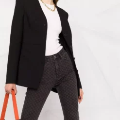 Karl Lagerfeld mid-rise Kl monogram skinny jeans