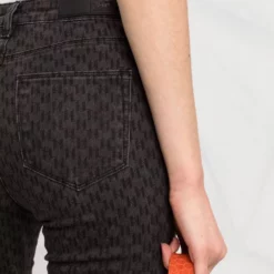 Karl Lagerfeld mid-rise Kl monogram skinny jeans