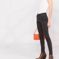 Karl Lagerfeld mid-rise Kl monogram skinny jeans