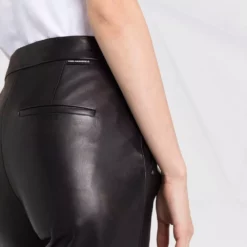 Karl Lagerfeld cropped leather trousers