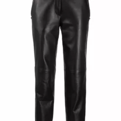 Karl Lagerfeld cropped leather trousers
