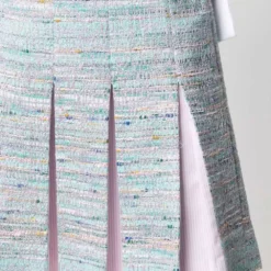 Karl Lagerfeld pleated tweed skirt