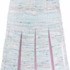 Karl Lagerfeld pleated tweed skirt