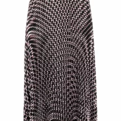 Karl Lagerfeld monogram-print pleated skirt