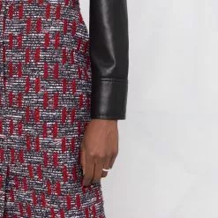 Karl Lagerfeld Kl monogram bouclé skirt