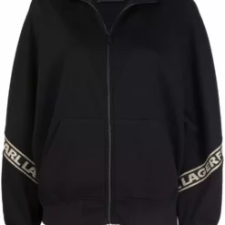 Karl Lagerfeld logo glitter tape sweatshirt