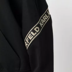 Karl Lagerfeld logo glitter tape sweatshirt